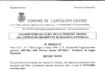 Aggiornamento albo Presidenti di seggio